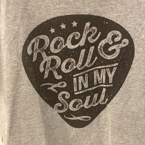 EUC Boys Youth Size L Large Guitar Graphic Tee Screen T- Shirt Short Sleeve Top - Picture 4 of 8